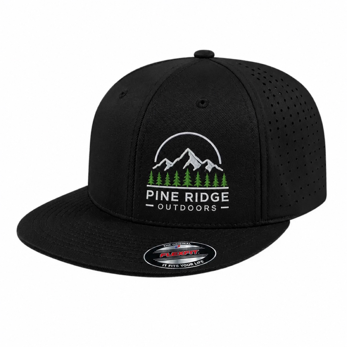 Pine Ridge Outdoors custom embroidered Flexfit hat - Slugger Athletics Ocala FL
